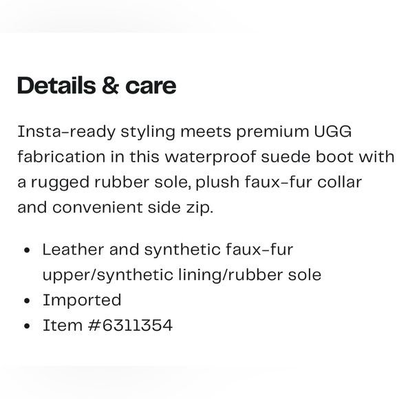 Koolaburra by UGG Gray Tynlee Waterproof Faux Fur Trim Boot 7 - Picture 8 of 8